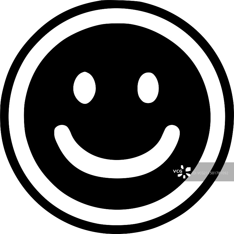 极简风格笑脸剪影图片素材