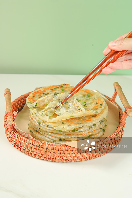 黄油葱油饼图片素材