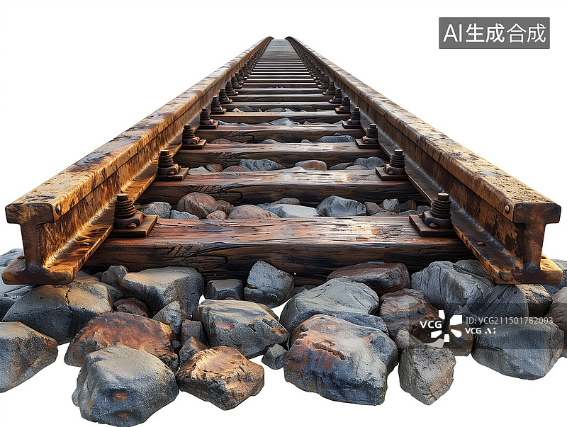 【AI数字艺术】蒸汽火车轨道机车图片素材