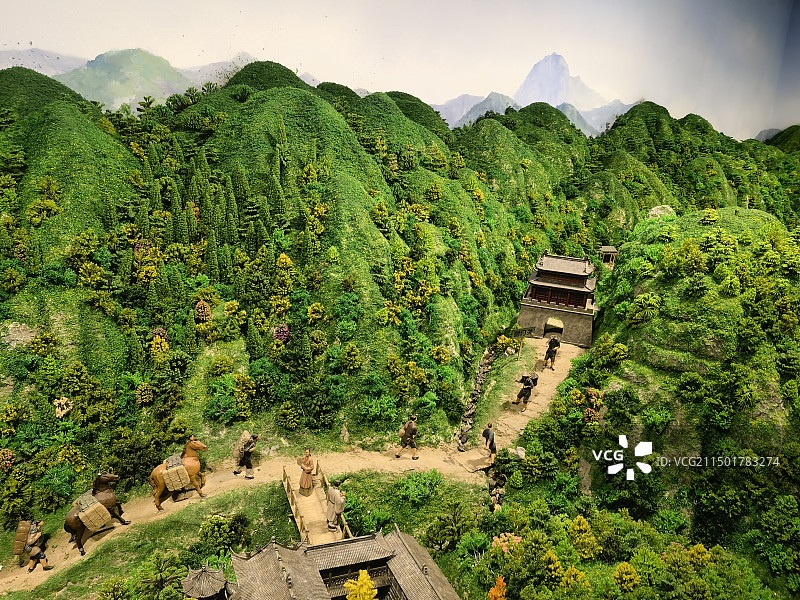 陇南市博物馆，茶马古道上的剑门关商业贸易盛况图片素材