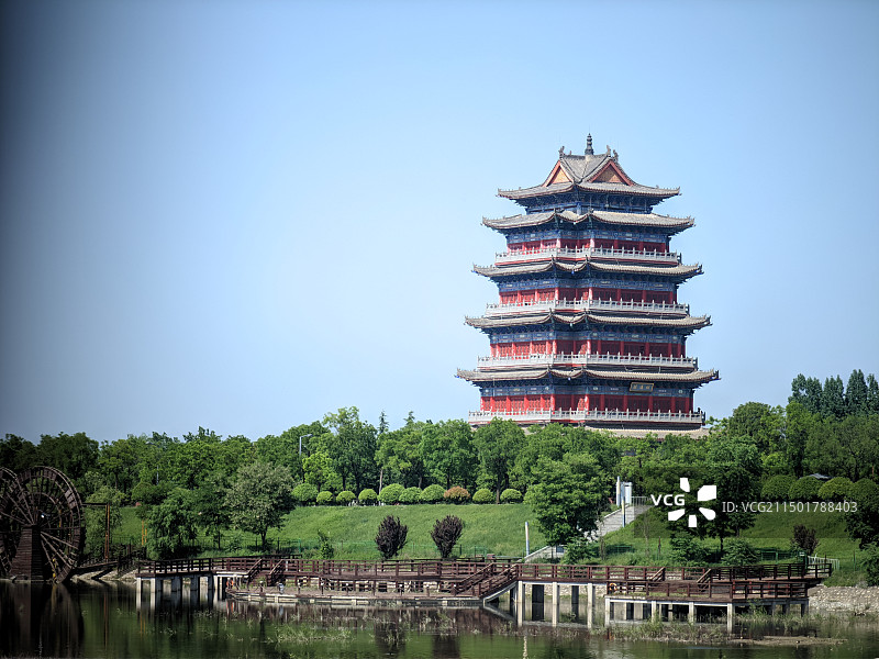 西安曲江楼观道文化展示区图片素材