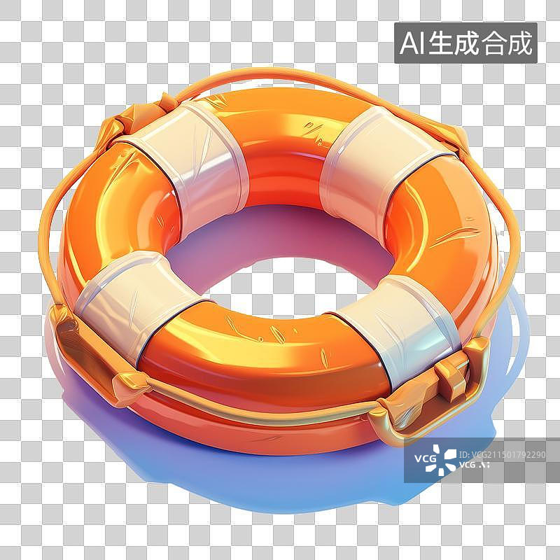 【AI数字艺术】救生圈图片素材