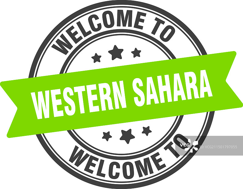 欢迎来到西撒哈拉印章图片素材