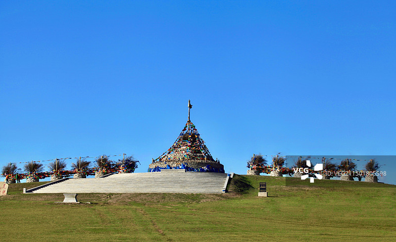 内蒙古敖包图片素材
