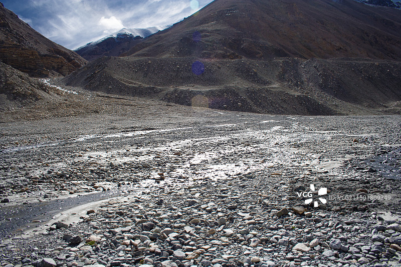 青藏高原喜马拉雅山脉生态地质地形与环境保护图片素材