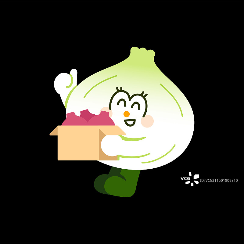蔬菜洋葱插画矢量素材图片素材