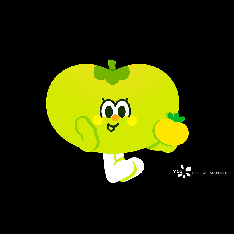 蔬菜番茄卡通矢量插画图片素材