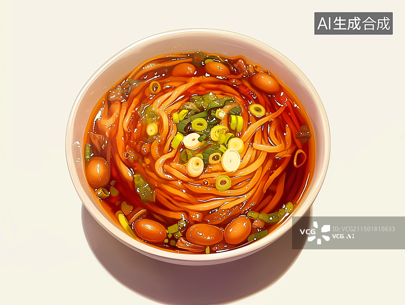 【AI数字艺术】酸辣粉图片素材