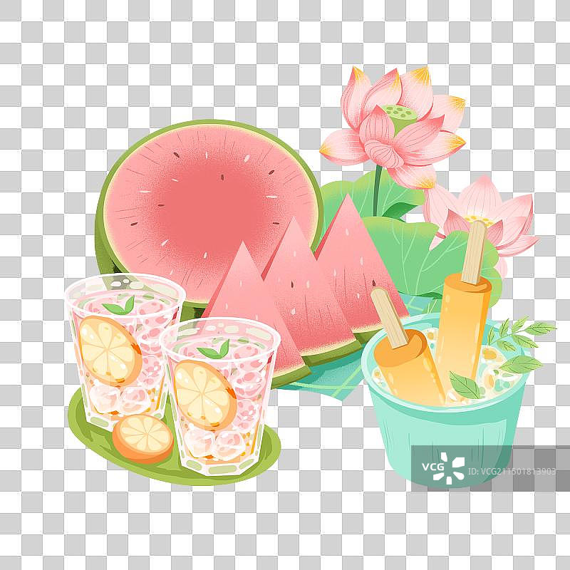 夏季西瓜素材图片素材