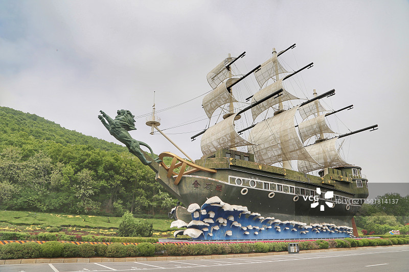 大连一帆风顺广场图片素材