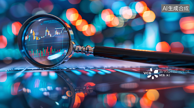 【AI数字艺术】股市证券交易经济波动金融投资图片素材