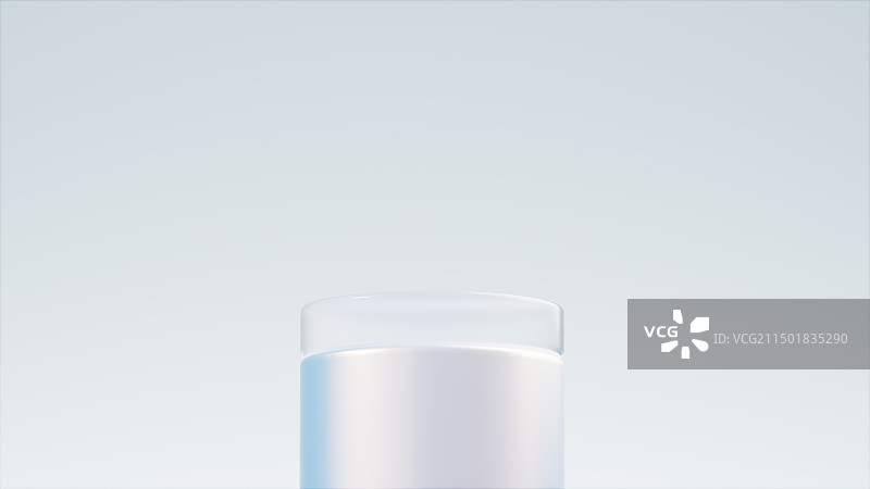 3D渲染极简圆柱底座展台图片素材