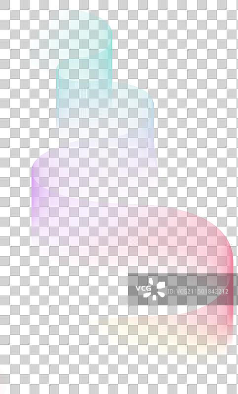 渐变线条曲线艺术手绘插画元素图片素材