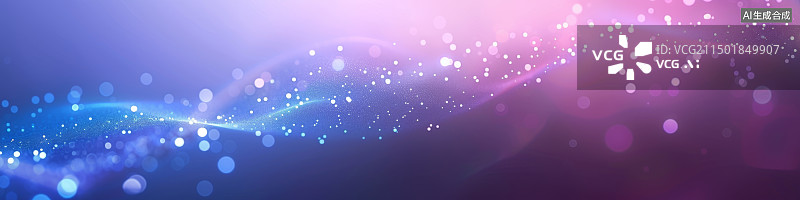 【AI数字艺术】曲线光斑绚丽抽象背景图片素材