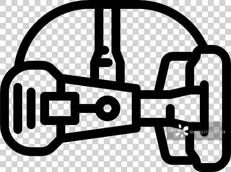 前沿设计技术爱好者线性图标图片素材