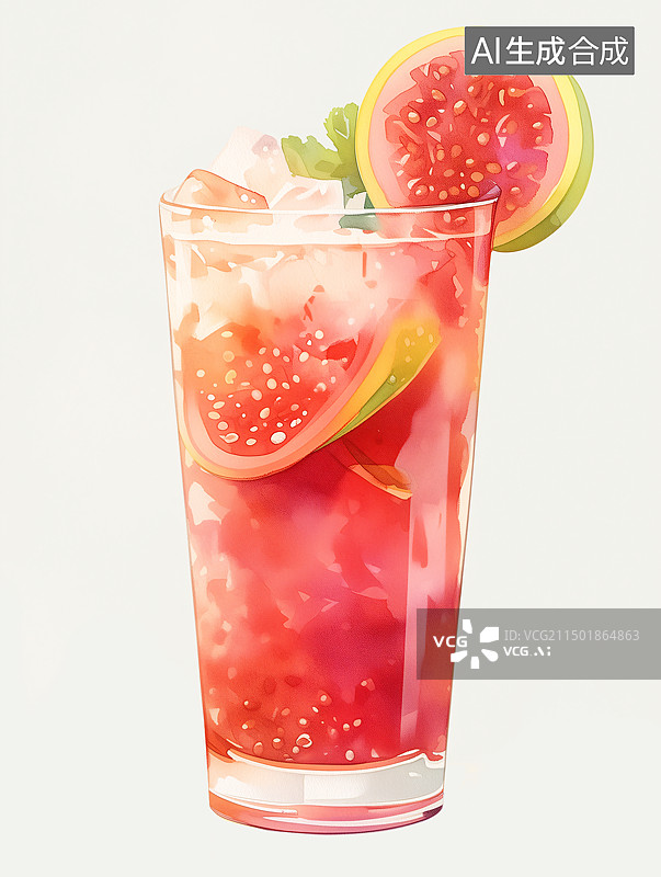 【AI数字艺术】番石榴汁图片素材