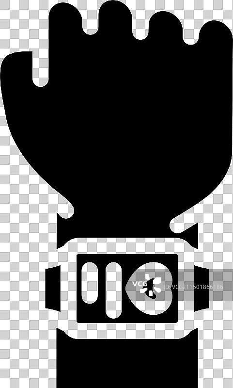 可穿戴技术爱好者Glyph图标图片素材