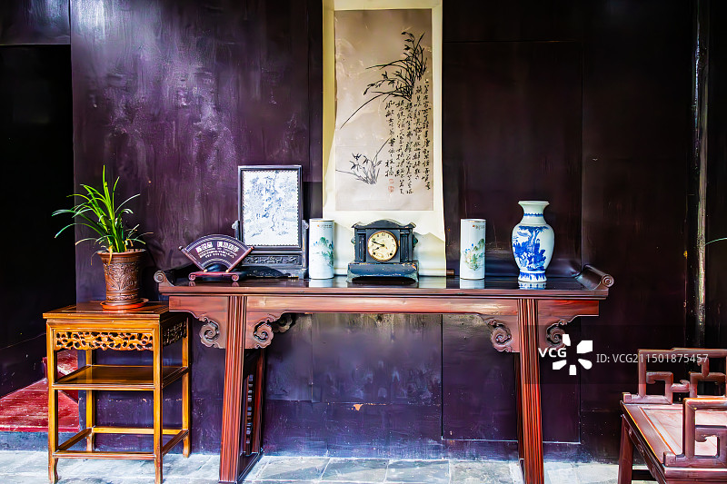 旧时厅堂（摄于溱潼古镇）图片素材