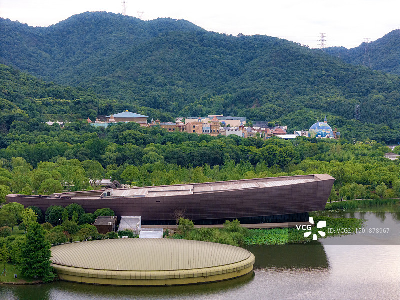 杭州湘湖跨湖桥景区图片素材