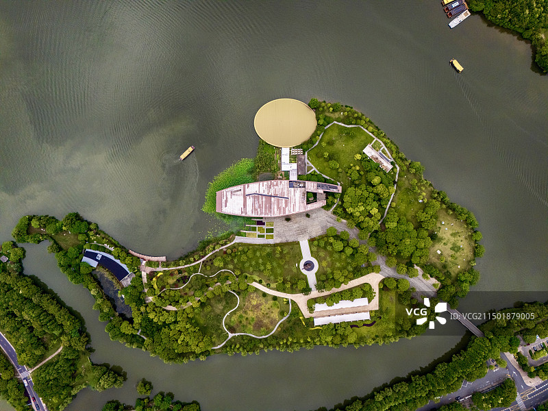 杭州湘湖跨湖桥景区图片素材