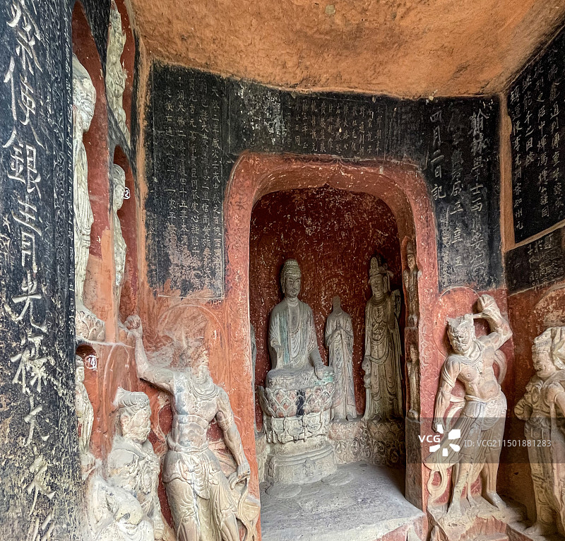 广元千佛崖石刻艺术博物馆图片素材