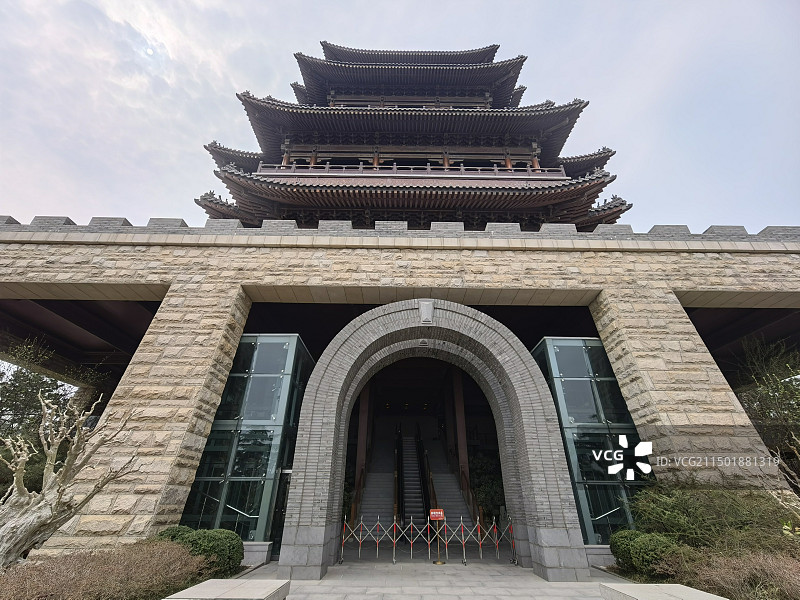 威海环翠楼公园图片素材