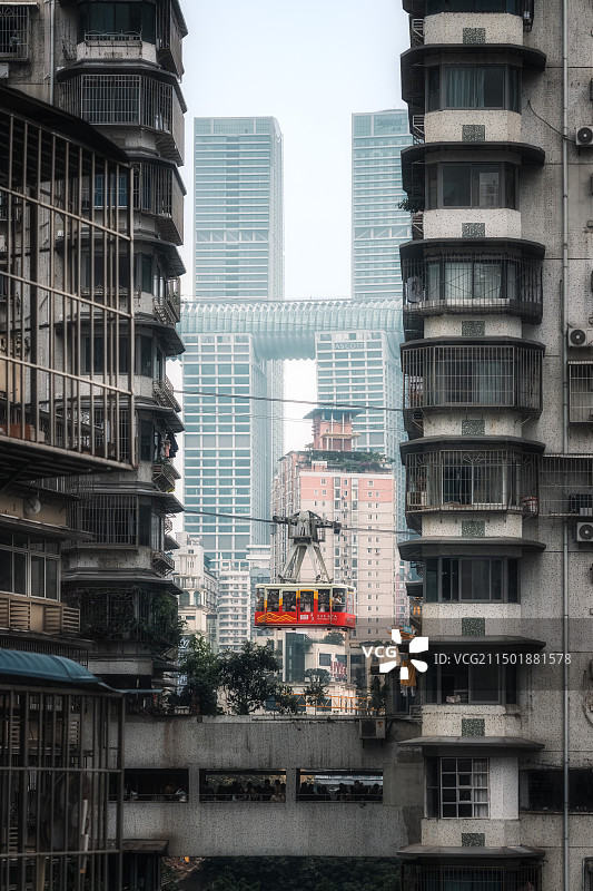 重庆白象居过江缆车图片素材