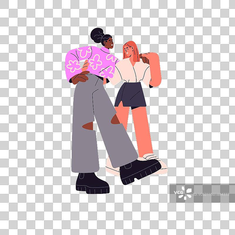 快乐女孩们的友谊时光图片素材