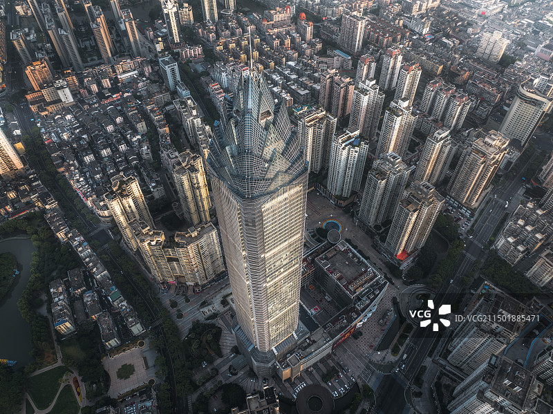 浙江温州城市航拍温州城市天际线图片素材