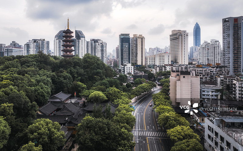 浙江温州城市航拍温州城市天际线图片素材