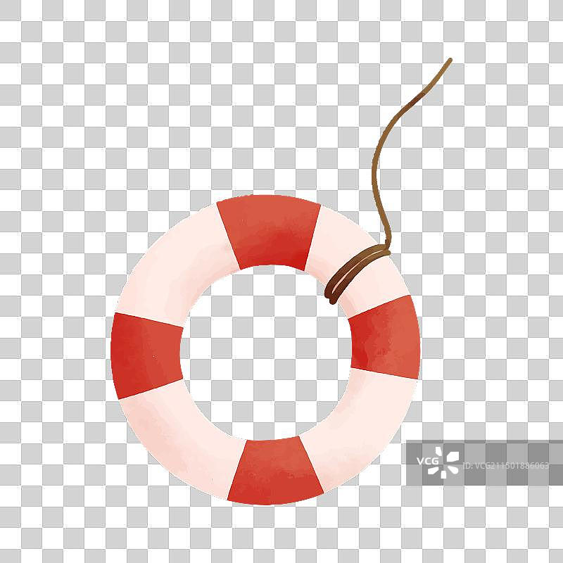 儿童风格的生命线水彩画图片素材