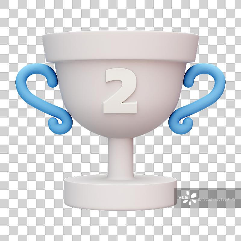 3D渲染卡通奖杯免扣元素图片素材