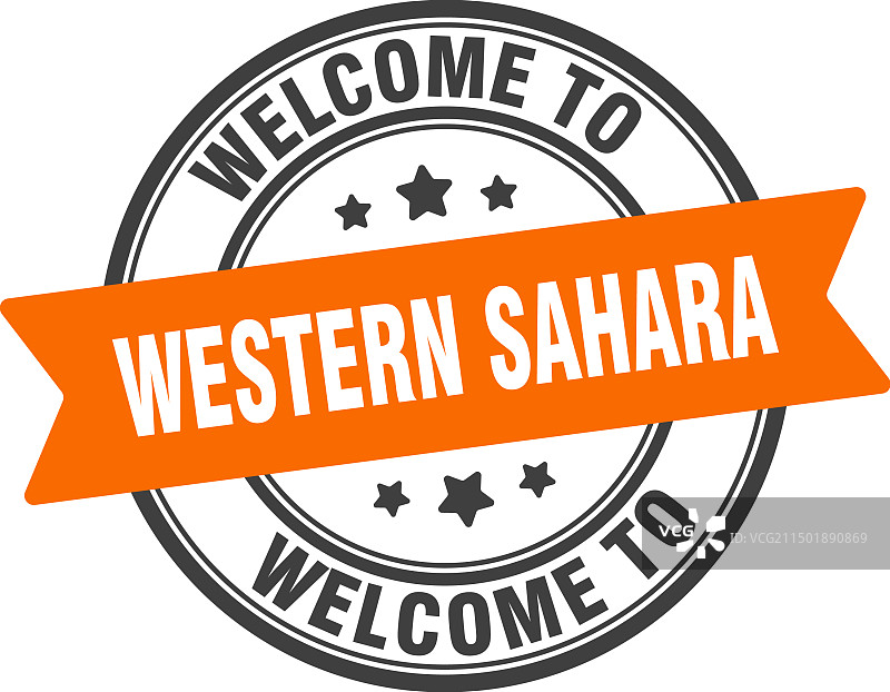 欢迎来到西撒哈拉印章图片素材