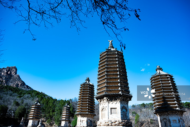 银山塔林图片素材