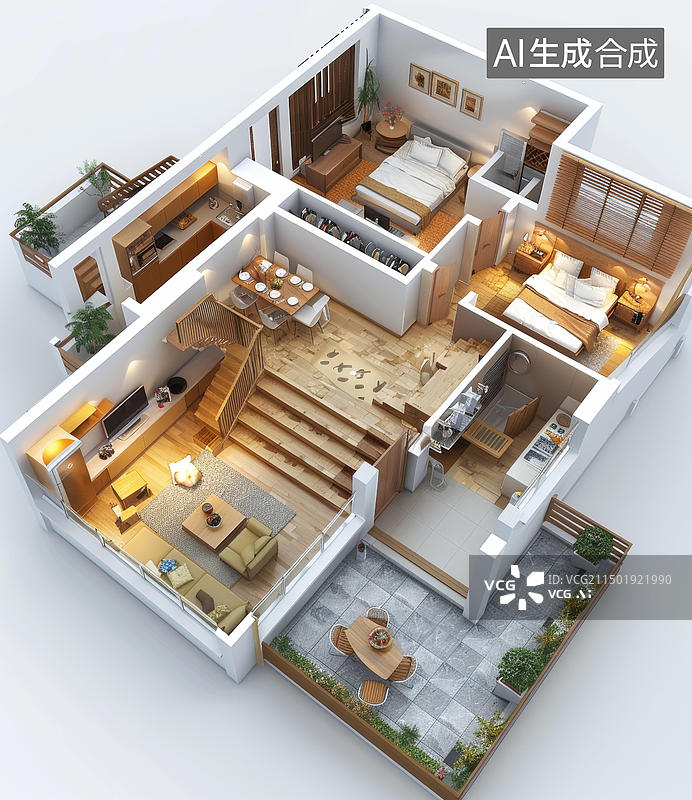 【AI数字艺术】室内设计效果图图片素材