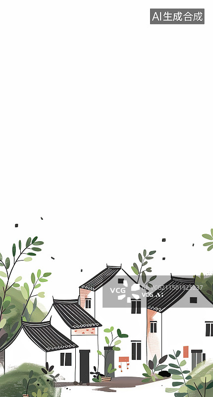 【AI数字艺术】中式传统民居传统民居古建筑木雕艺术图片素材