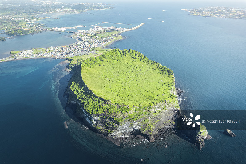 城山日出峰图片素材