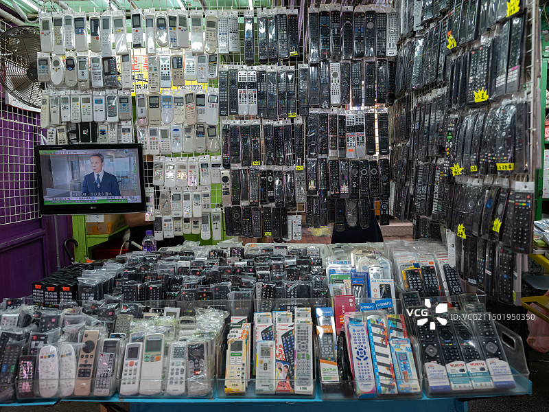 香港鸭寮街市集图片素材