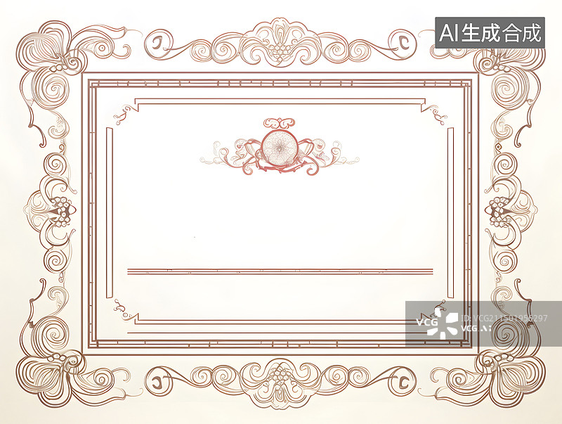 【AI数字艺术】中国风奖状,证书封面设计图片素材