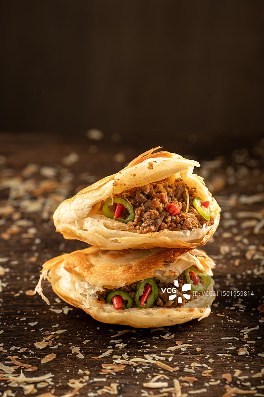 陕西肉夹馍图片素材