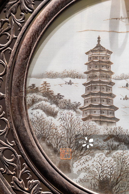 东台发绣非遗图片素材