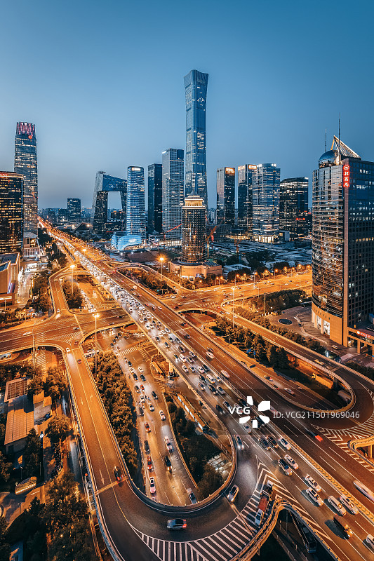 国贸桥夜景图片素材