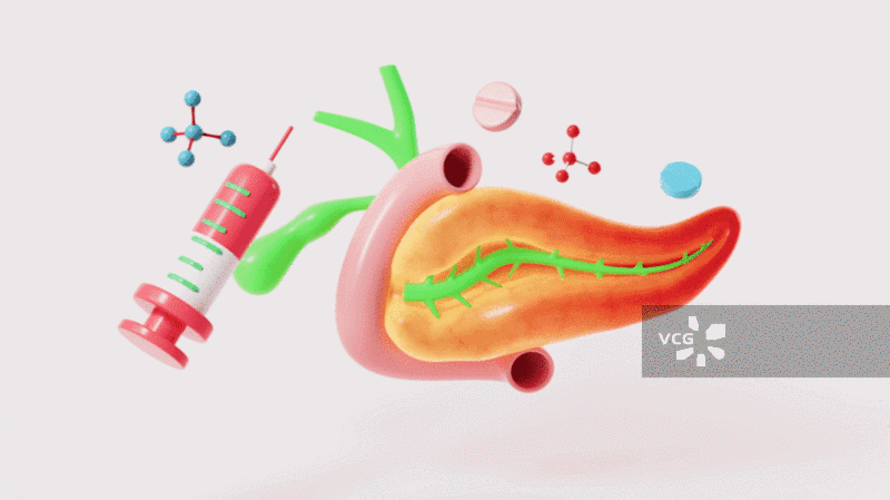 人类胰腺炎胆囊内脏器官与药物治疗动画图片素材