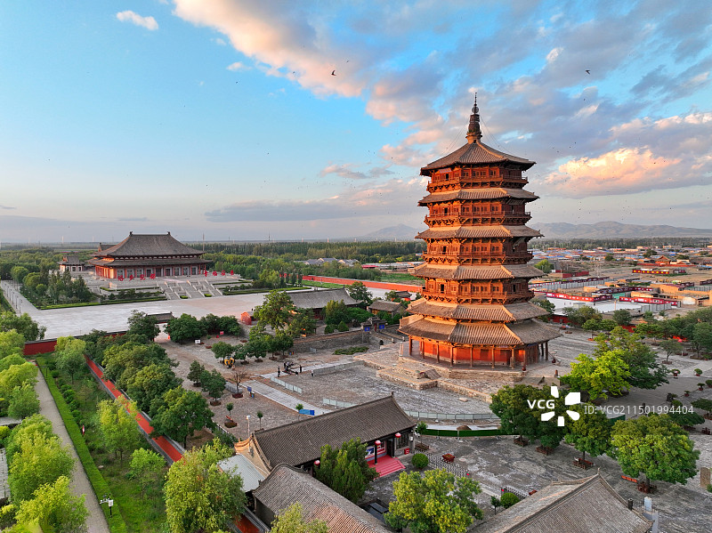 中国古塔揽胜/山西篇：朔州【应县木塔】图片素材