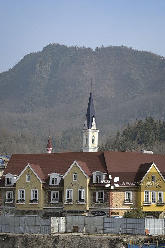 欧式小镇建筑图片素材