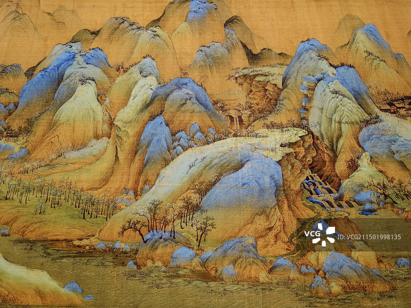 中国历史博物馆|千里江山图局部图图片素材