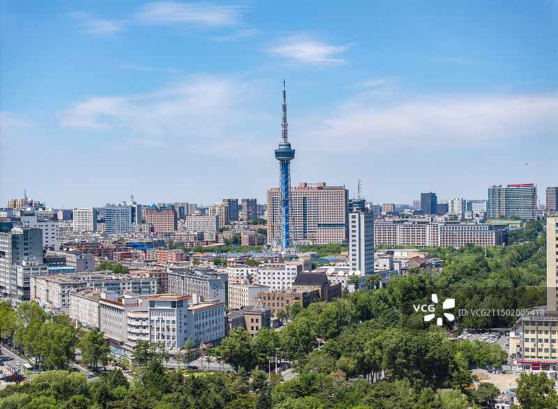 吉林省长春市电视塔航拍图片素材