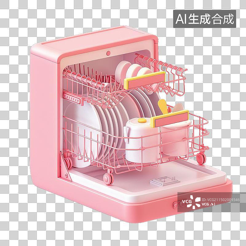 【AI数字艺术】洗碗机图片素材