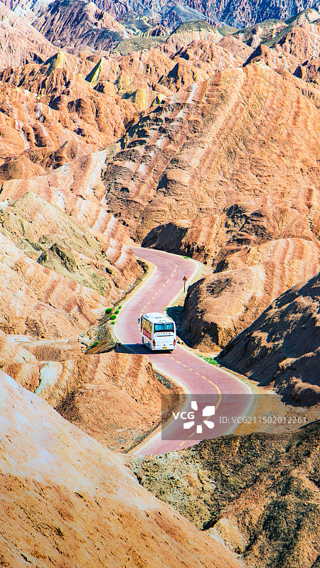 丹霞公路图片素材