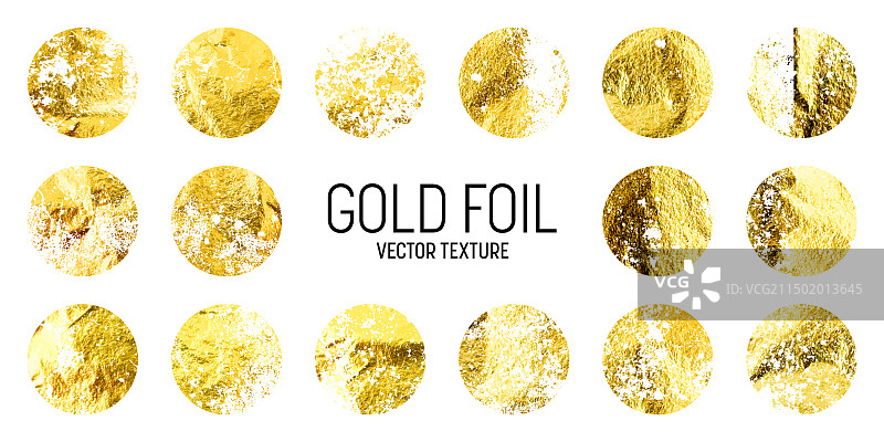 Grunge风格金箔闪亮手工圆形金色图片素材